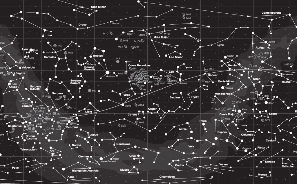 Star Constellations Map: All 88 Star Constellations (In 8K)