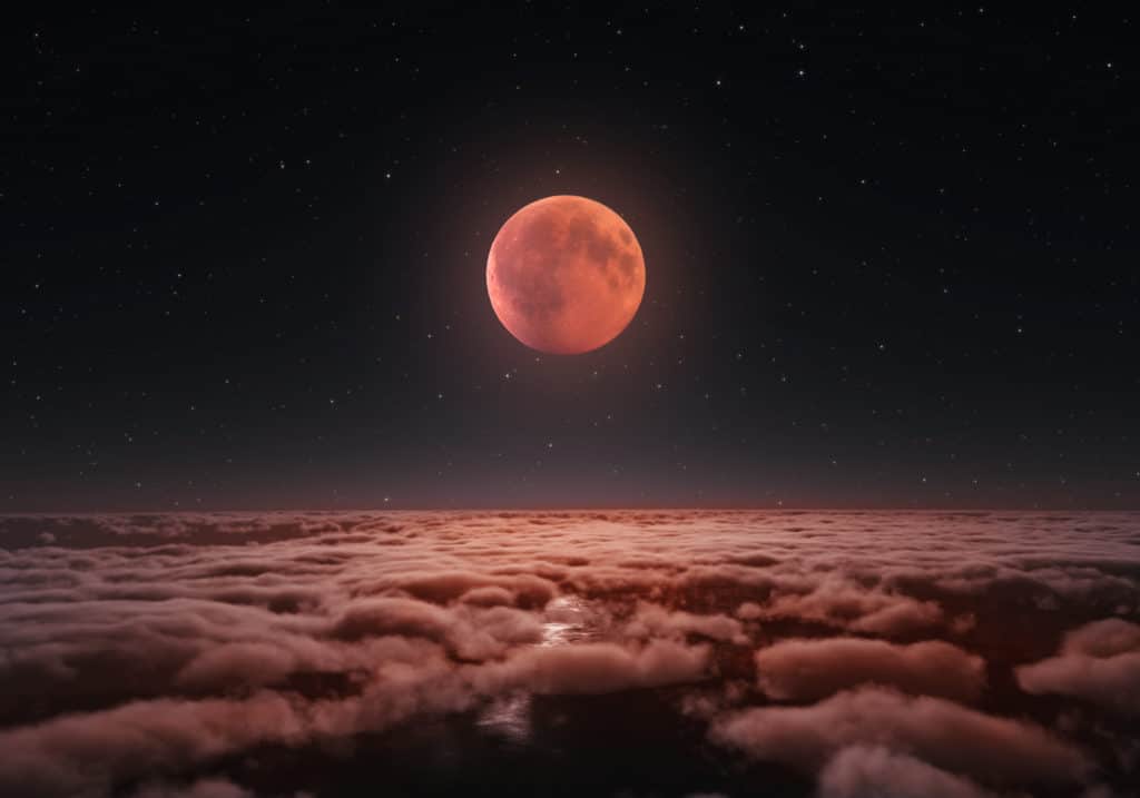 Longest total lunar eclipse, blood moon 2018.